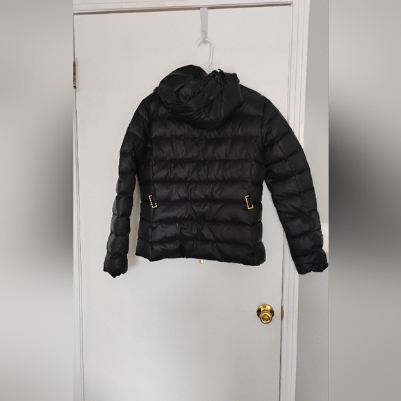Moncler Women's Hooded Puffer Black Jacket Sz 5 Sz XXL - Picture 11 of 15